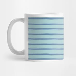 Cobalt blue french striped Mug